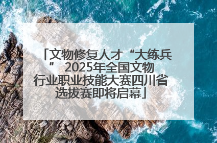 文物修复人才“大练兵” 2025年全国文物行业职业技能大赛四川省选拔赛即将启幕
